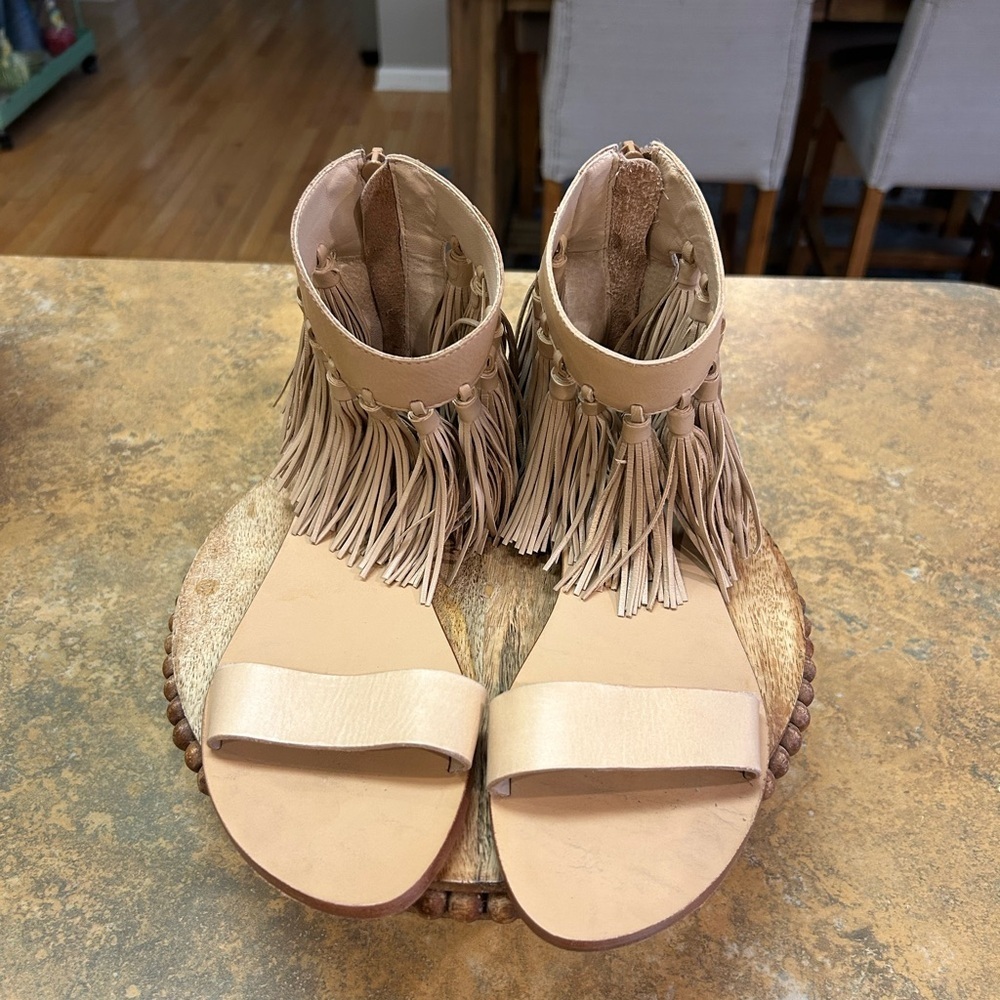 Loefeller Randal Lark Tassel Tan Sandals
